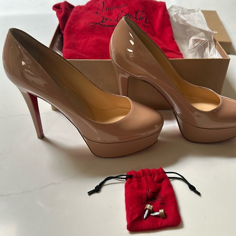 Christian Louboutin heels, size 37.5, (U.S. size 7)